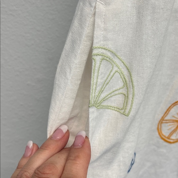 C&C California | White Embroidered Sundress w/Fruit - Picture 14 of 14